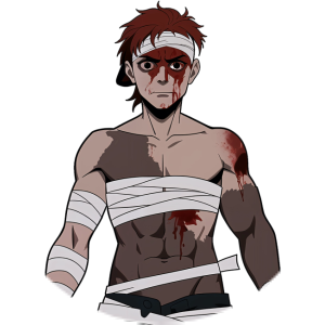 Bandaged guy