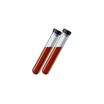 Vials with blood